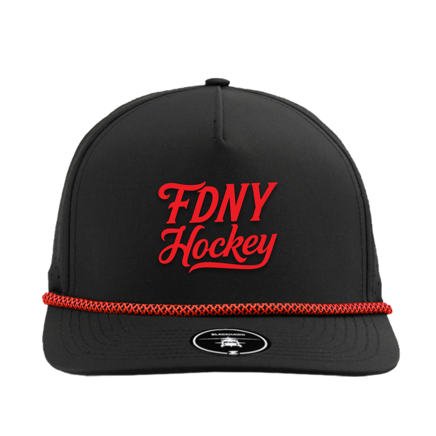 Black Blackhawk R+ Red Embroidery Black/red rope