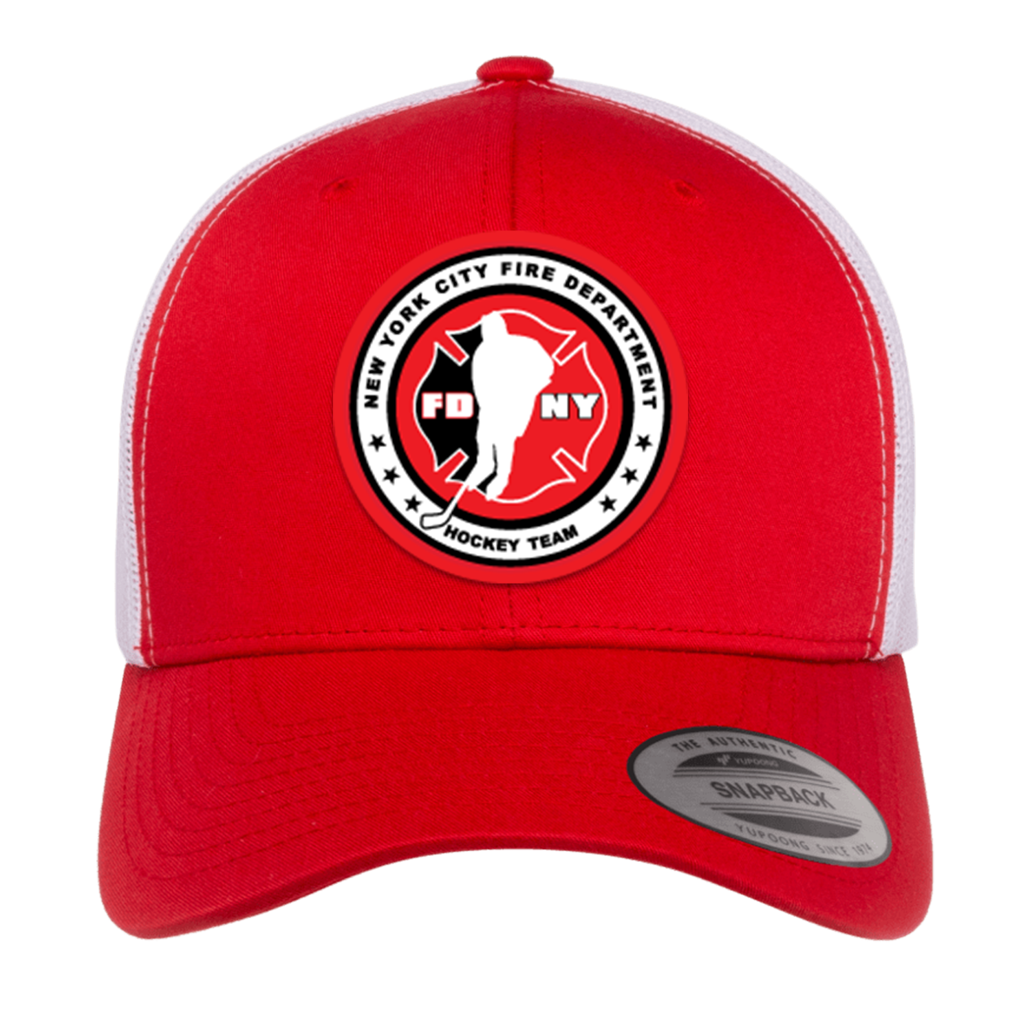 Red PVC Patch Hat