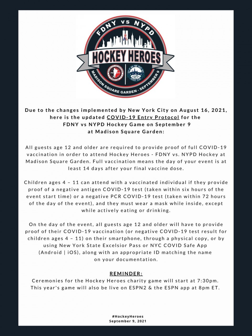 New York Islanders on X: FDNY wins the 49th Annual Heroes Hockey Games!  @NorthwellHealth