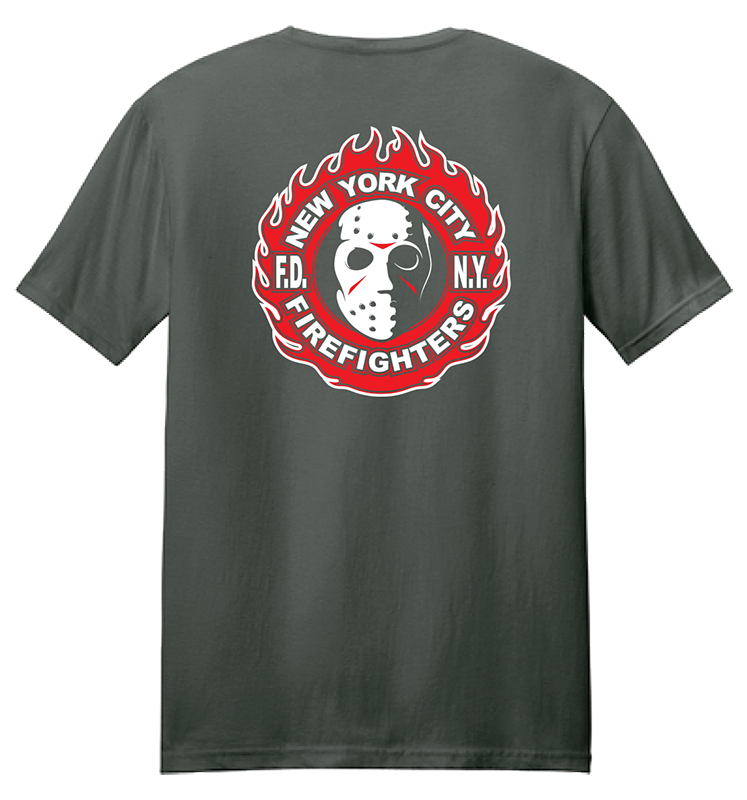 Heathered Charcoal Goalie Mask Tri Blend T-shirtYM