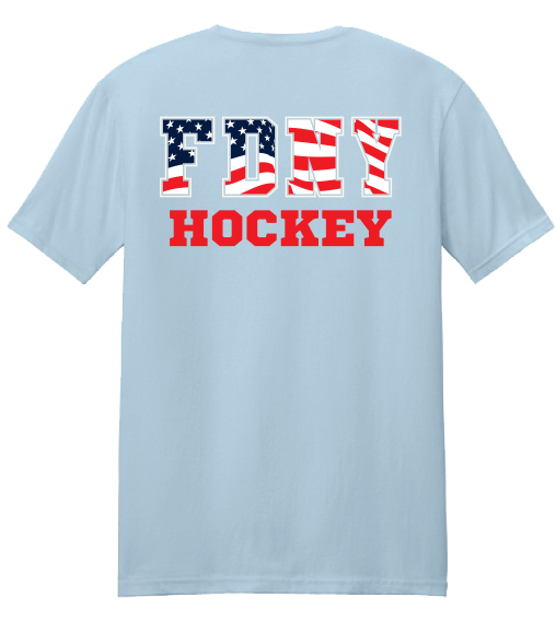 Ice Blue Flag Tri Blend T-shirtYM