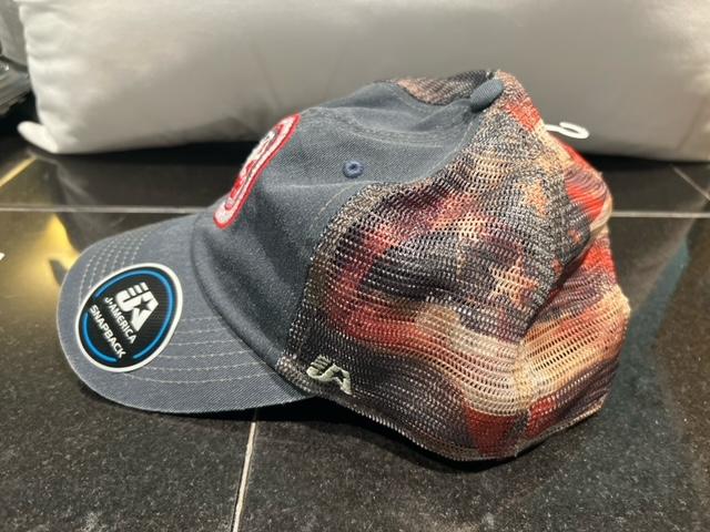 Blue/Red Style Flag Snap Back Hat