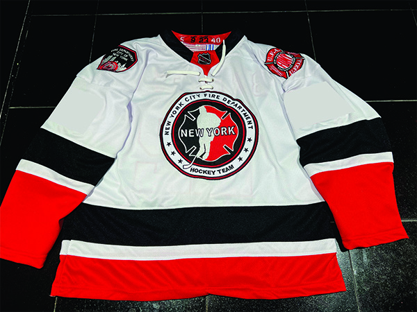 2022 FDNY Hockey Team Official Adult White Jersey - No Number