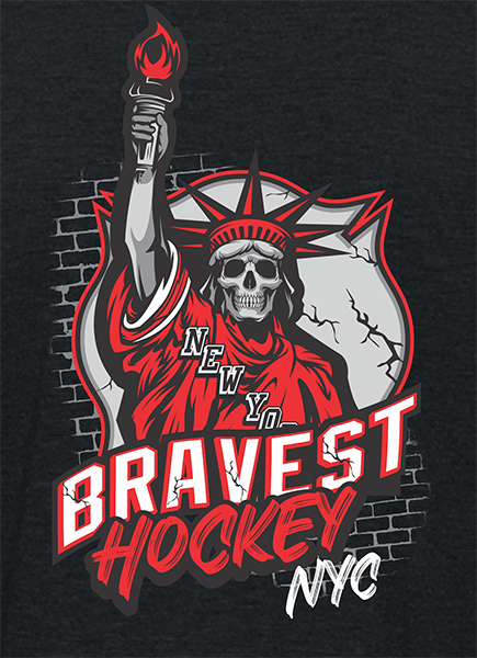 FDNY Hockey Toddler Statue of Liberty Skull Shirt