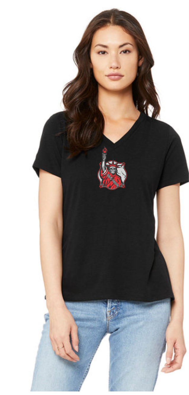 FDNY Hockey Ladies Statue of Liberty Skull Shirt