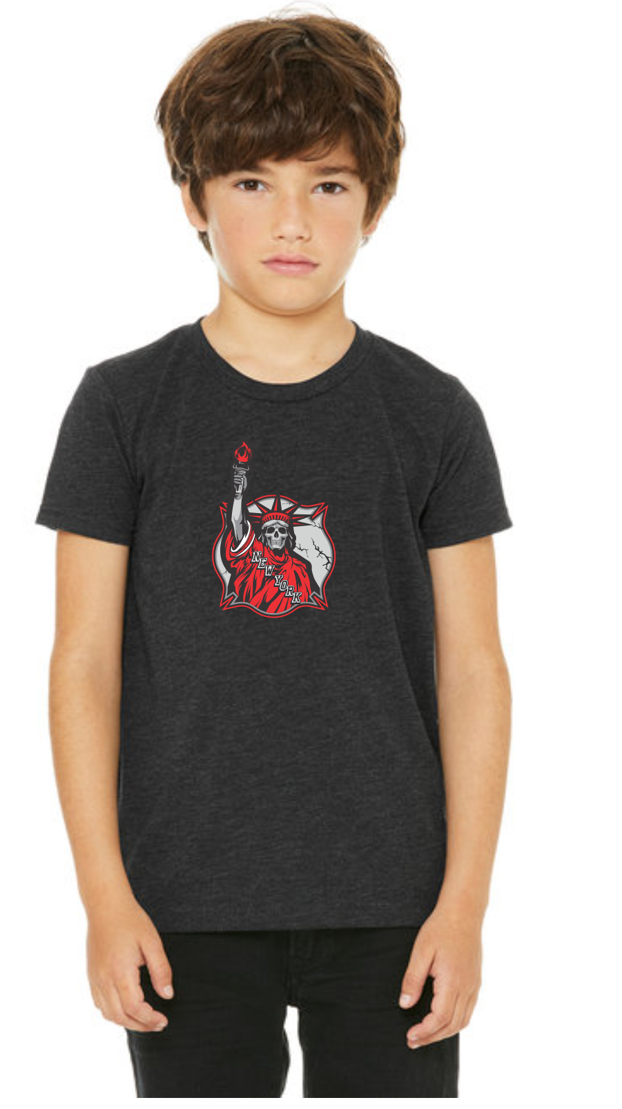 FDNY Hockey Toddler Statue of Liberty Skull Shirt