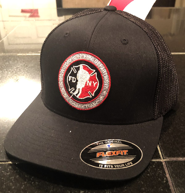 Hockey BLACK Flexfit Trucker Hat