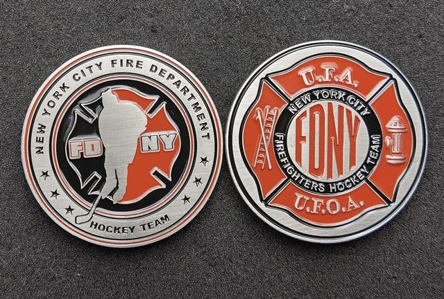 FDNY Hockey - UFA/UFOA Challenge Coin